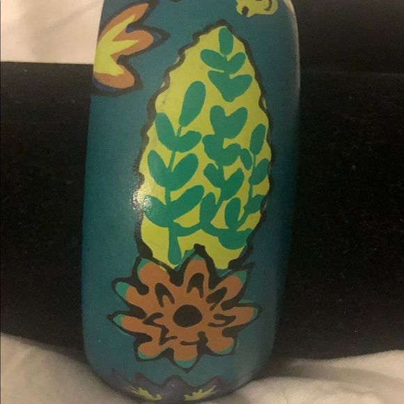 8 inch handmade wooden painted bangle - Picture 6 of 6